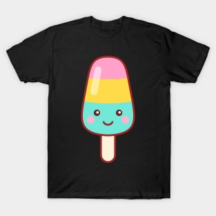 Ice Cream Popsicle Emoji Minimal T-Shirt
